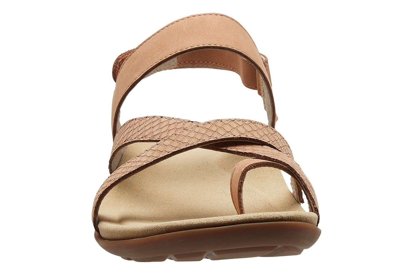 ABEO Footwear Barnett Blush Nubuck Embossed Reptile