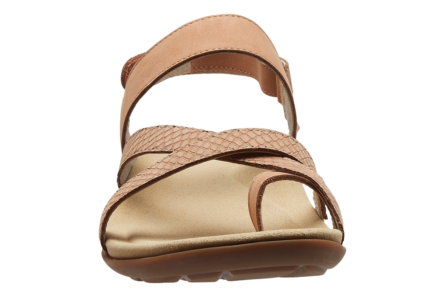 ABEO Footwear Barnett Blush Nubuck Embossed Reptile